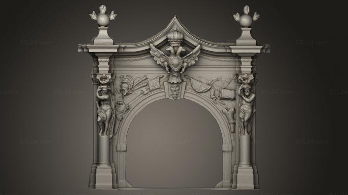 Carved furniture and interior items (Poarta IV est, CARVDM_0011) 3D models for cnc